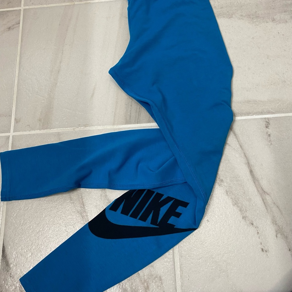 Full length Nike leggings- blue